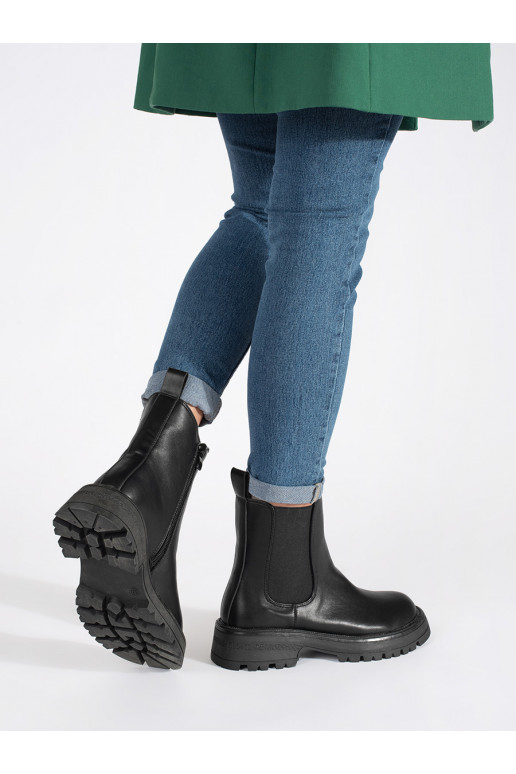 Aulinukai Moteriški batai juodos spalvos su platforma