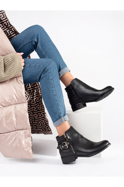 Juodos spalvos Moteriški batai 