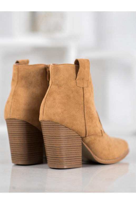 zomšiniai Kaubojiško stiliaus aulinukai su kulniukais zomšiniai Kaubojiško stiliaus aulinukai su kulniukais