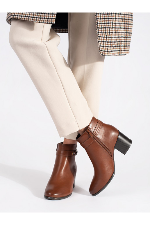 rudos spalvos   moteriški batai ant kulno Sergio Leone