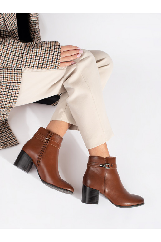 rudos spalvos   moteriški batai ant kulno Sergio Leone