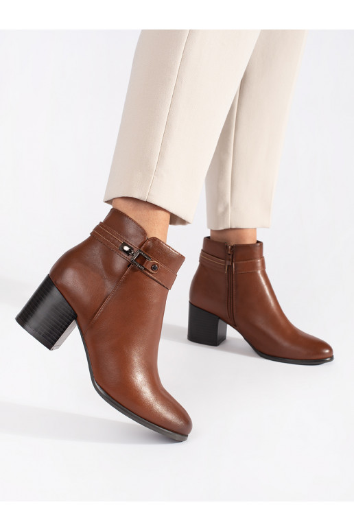 rudos spalvos   moteriški batai ant kulno Sergio Leone