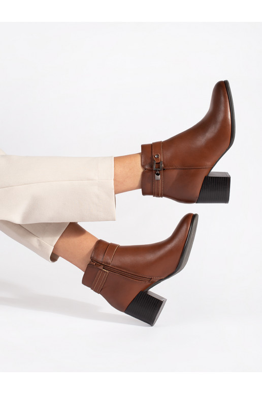 rudos spalvos   moteriški batai ant kulno Sergio Leone