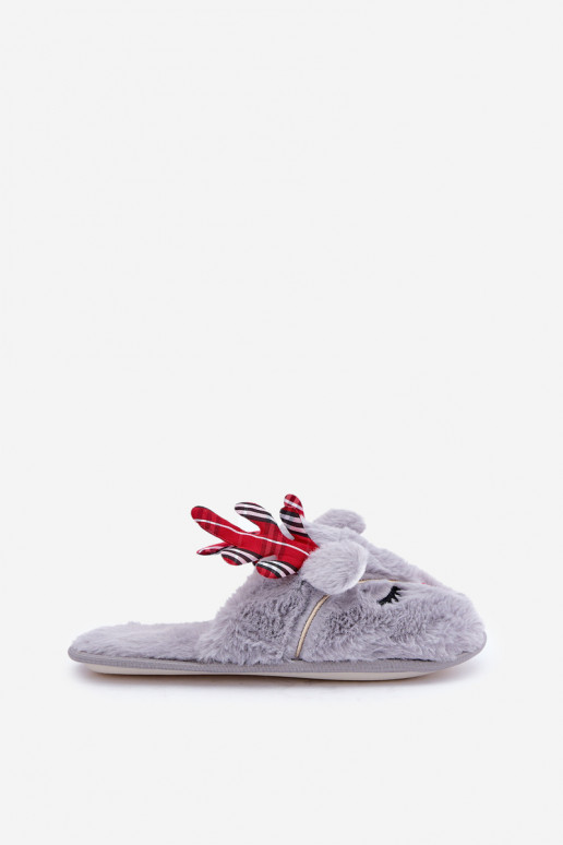 Christmas Šlepetės   pilkos spalvos Sylaia