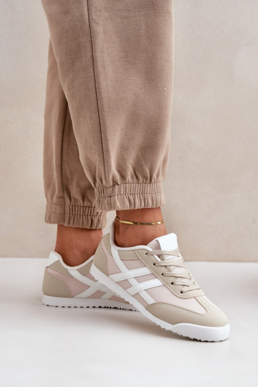  Sportbačiai Laisvalaikio bateliai smėlio spalvos Eezore