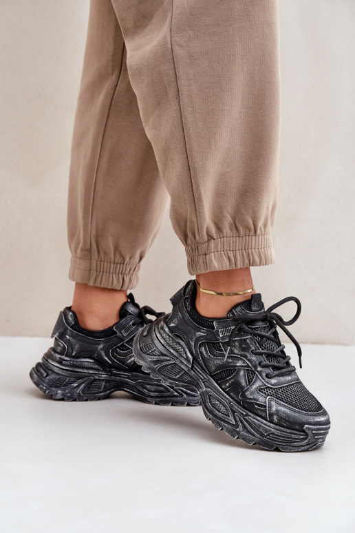  modelio batai  Z Przetarciami su platforma Juodos spalvos Seladwen