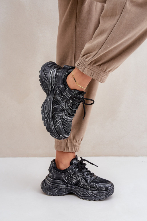  modelio batai  Z Przetarciami su platforma Juodos spalvos Seladwen