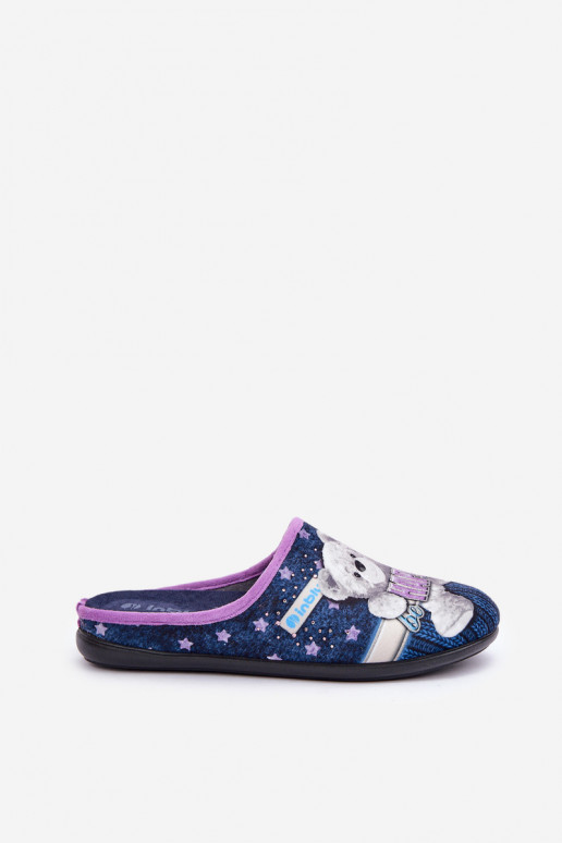 batai naminės  Šlepetės  Inblu GF000025 tamsiai mėlynos spalvos