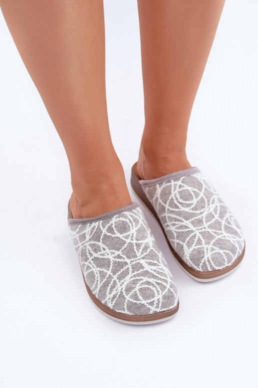 su blizgesiu Šlepetės  Inblu CT000028 pilkos spalvos