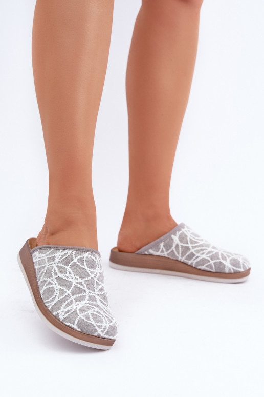 su blizgesiu Šlepetės  Inblu CT000028 pilkos spalvos