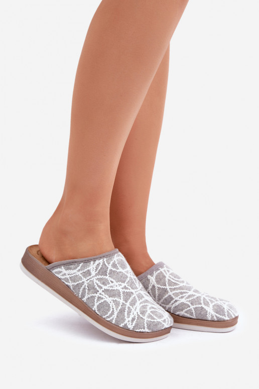 su blizgesiu Šlepetės  Inblu CT000028 pilkos spalvos