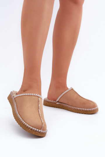 batai naminės Šlepetės Z Haftem  Inblu EY000028 Camel