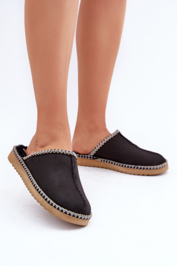 batai naminės Šlepetės Z Haftem  Inblu EY000028 Juodos spalvos 2