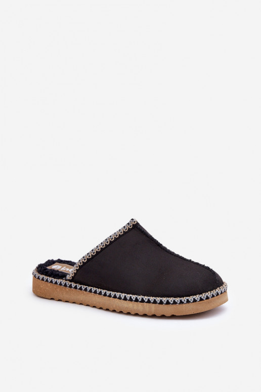 batai naminės Šlepetės Z Haftem  Inblu EY000028 Juodos spalvos