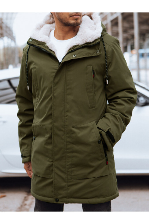 Vyriška žalia žieminė striukė Vyriška žalia žieminė striukė