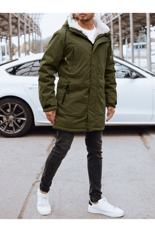 Vyriška žalia žieminė striukė Vyriška žalia žieminė striukė