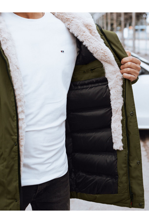 Vyriška žalia žieminė striukė Vyriška žalia žieminė striukė