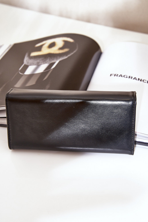 Eko  Gładki Moteriška piniginė juodos spalvos Erolia