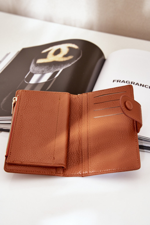 Moteriškas Piniginė iš eko odos rudos spalvos Isamille