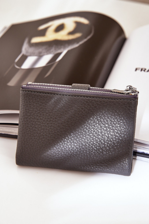 Eko  Moteriška piniginė tamsiai pilkos spalvos Bronica