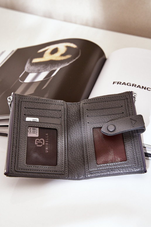 Eko  Moteriška piniginė tamsiai pilkos spalvos Bronica