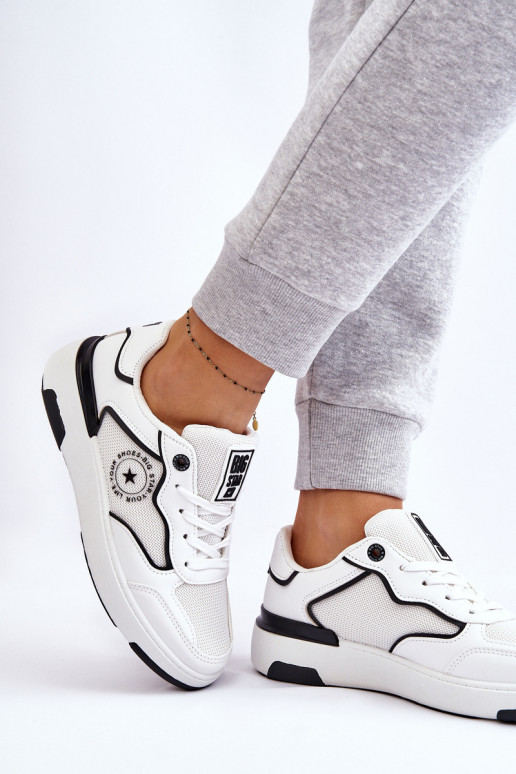  Sportinio stiliaus batai Big Star LL274440 Baltos-Juodos spalvos