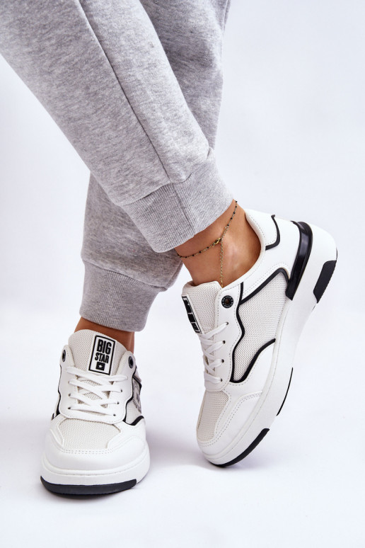  Sportinio stiliaus batai Big Star LL274440 Baltos-Juodos spalvos