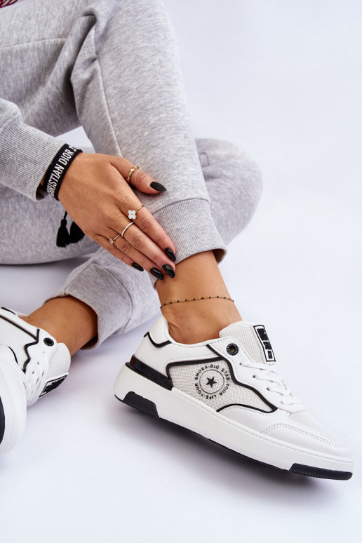  Sportinio stiliaus batai Big Star LL274440 Baltos-Juodos spalvos