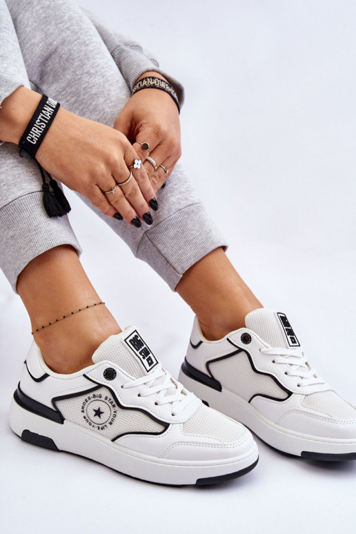  Sportinio stiliaus batai Big Star LL274440 Baltos-Juodos spalvos