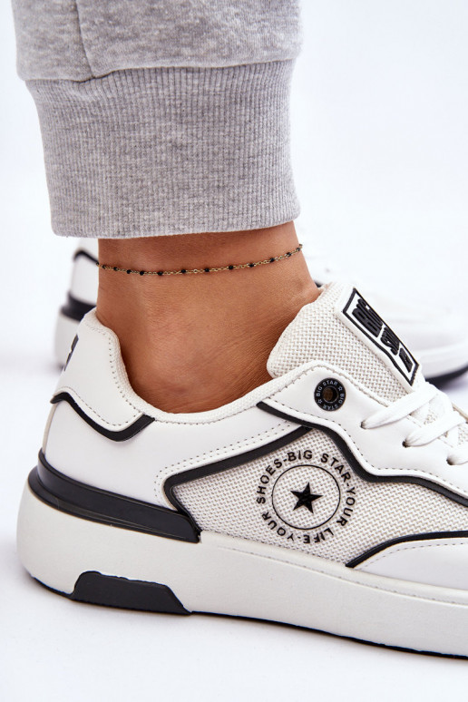  Sportinio stiliaus batai Big Star LL274440 Baltos-Juodos spalvos