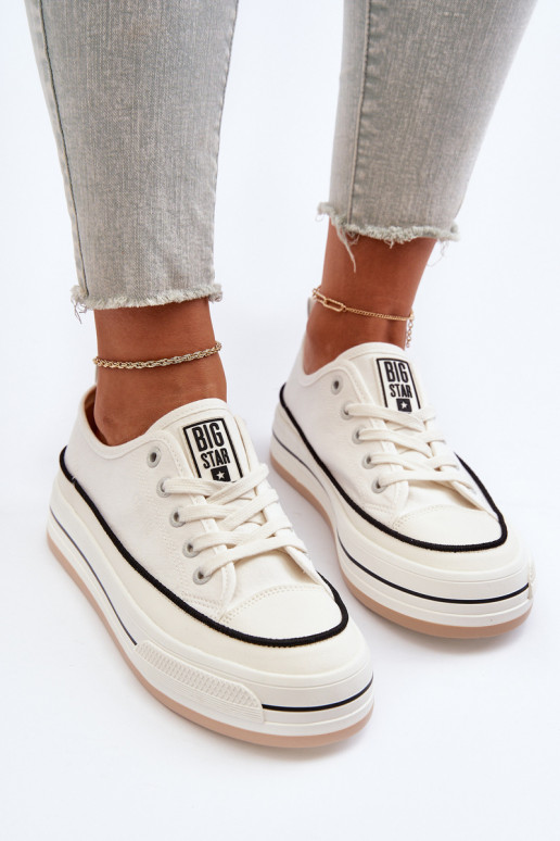 Moteriški batai Big Star NN274205 baltos spalvos
