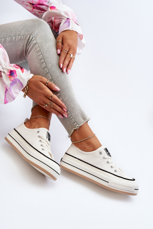 Moteriški batai Big Star NN274205 baltos spalvos