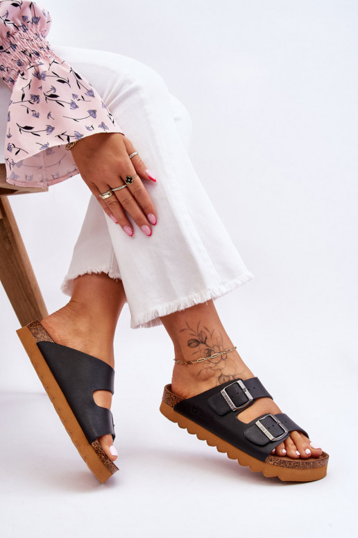   Šlepetės Big Star LL274477 Juodos spalvos