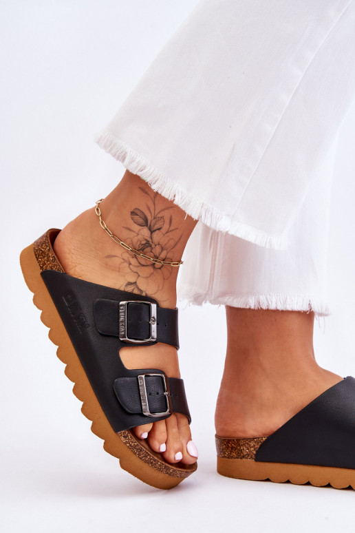   Šlepetės Big Star LL274477 Juodos spalvos