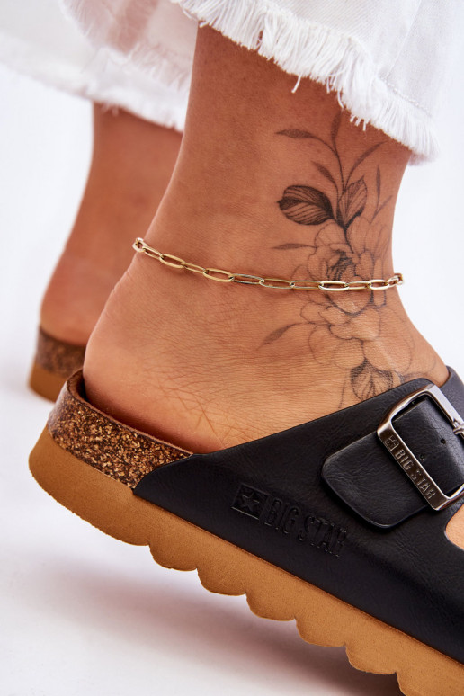   Šlepetės Big Star LL274477 Juodos spalvos