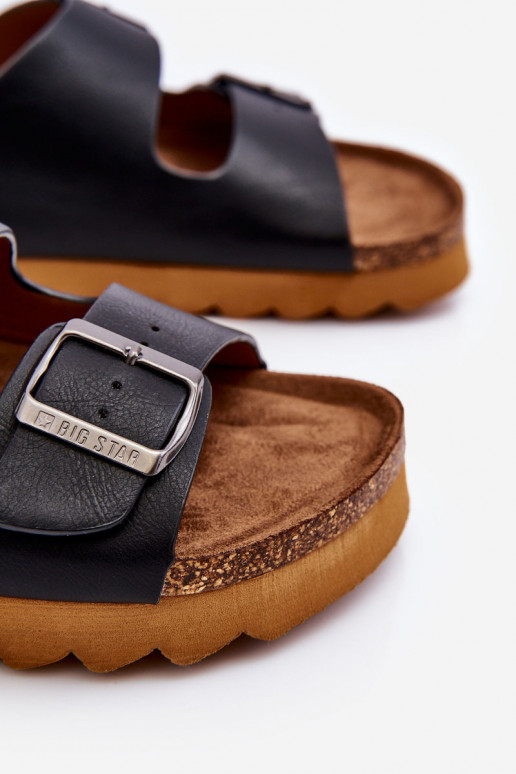   Šlepetės Big Star LL274477 Juodos spalvos