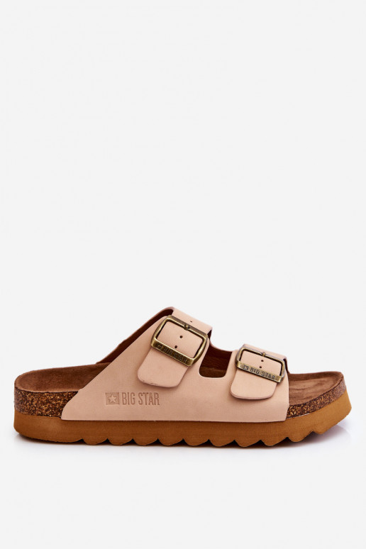   Šlepetės Big Star LL274478 smėlio spalvos