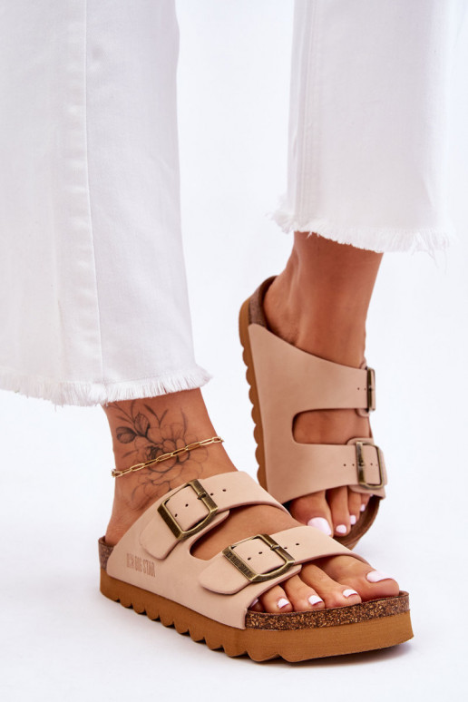   Šlepetės Big Star LL274478 smėlio spalvos