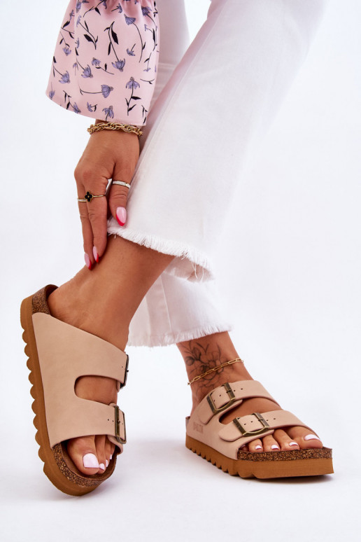   Šlepetės Big Star LL274478 smėlio spalvos