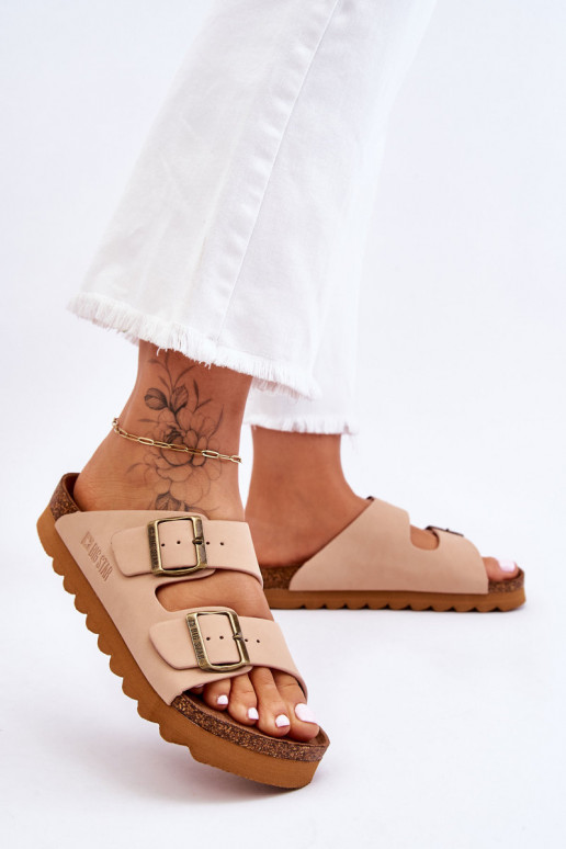   Šlepetės Big Star LL274478 smėlio spalvos