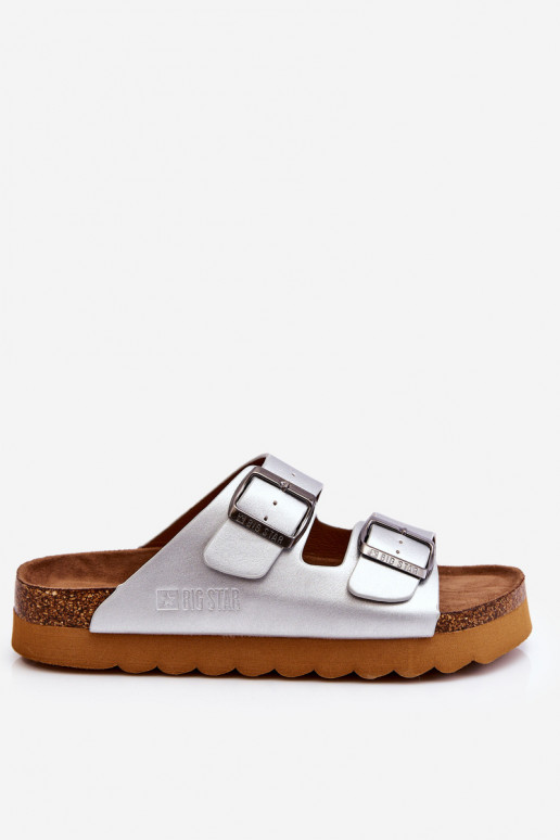   Šlepetės Big Star LL274476 sidabro spalvos