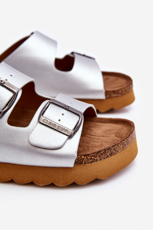   Šlepetės Big Star LL274476 sidabro spalvos