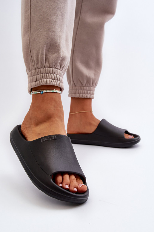  Moteriškos šlepetės Big Star NN274A042 Juodos spalvos