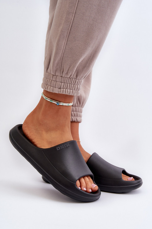  Moteriškos šlepetės Big Star NN274A042 Juodos spalvos