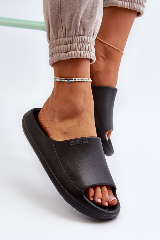  Moteriškos šlepetės Big Star NN274A042 Juodos spalvos