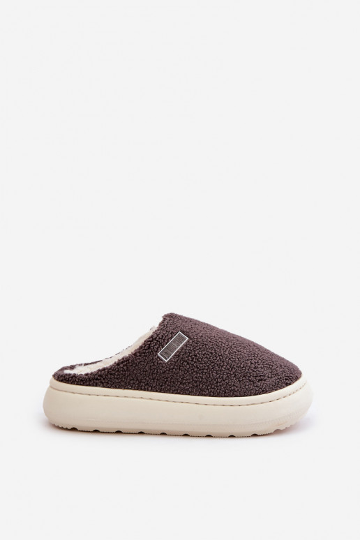 Šiltintos šlepetės su storu padu Big... Šiltintos šlepetės su storu padu Big...