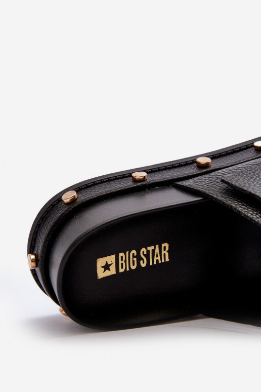 Moteriškos šlepetės su platforma Big Star NN27402 Juodos spalvos
