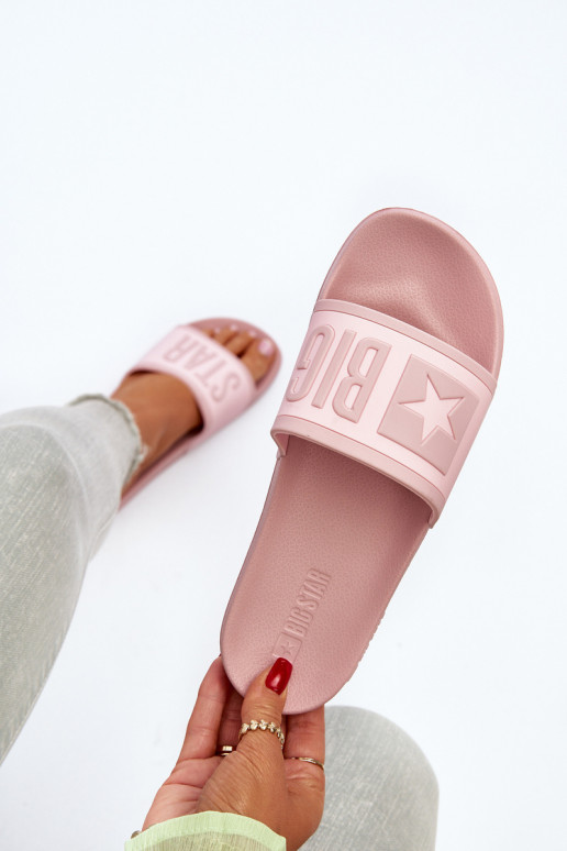  Šlepetės Big Star NN274A647 rožinės spalvos