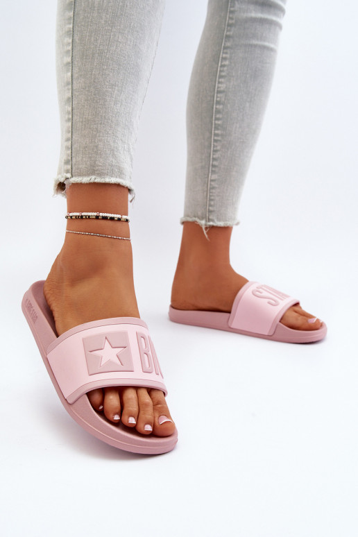  Šlepetės Big Star NN274A647 rožinės spalvos