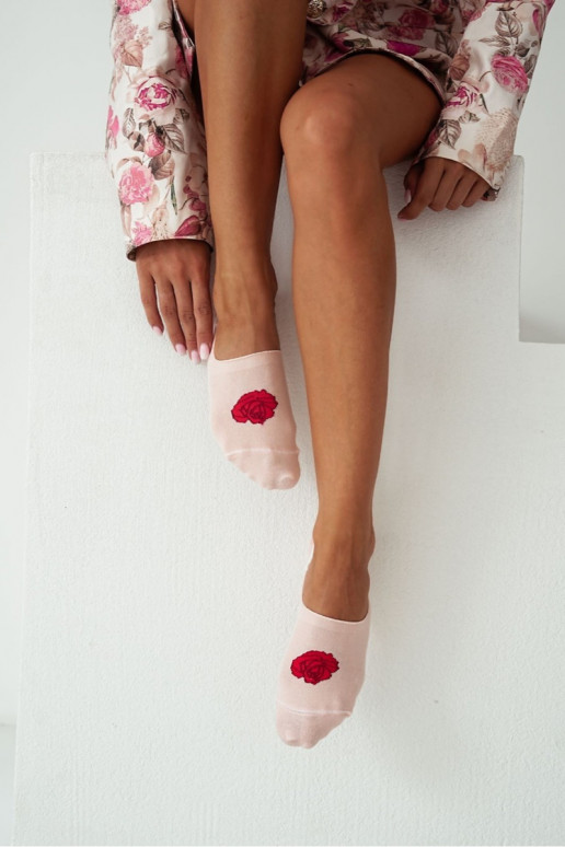 Kojinės Micro  Bawełniane Rose persikų atspalvio Kojinės Micro  Bawełniane Rose persikų atspalvio